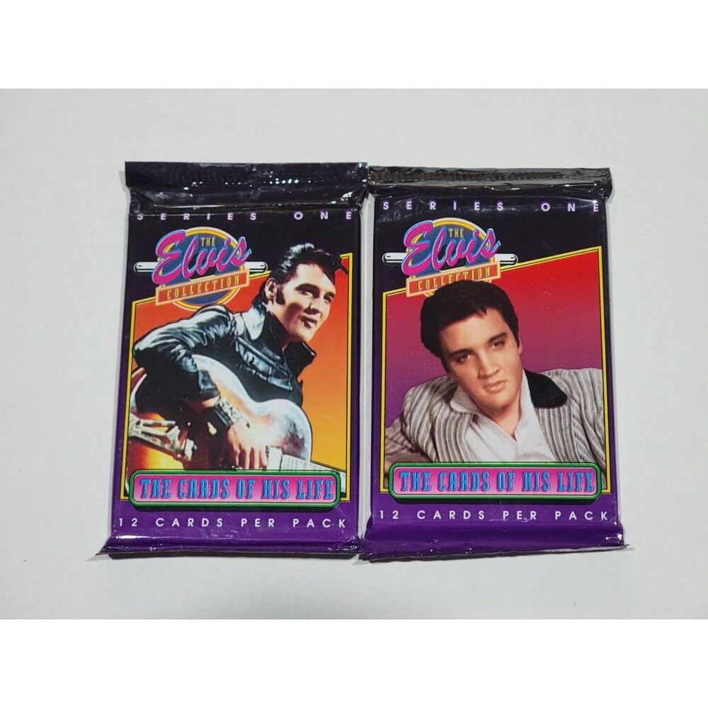 1992 Elvis Presley The Cards of His Life Series 1 Sealed 12 Card Per Pack X2